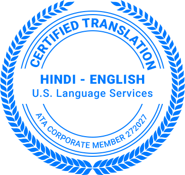 Certified Hindi Translation