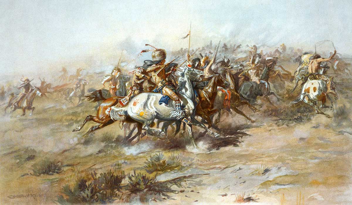 Charles Marion Russell - The Custer Fight