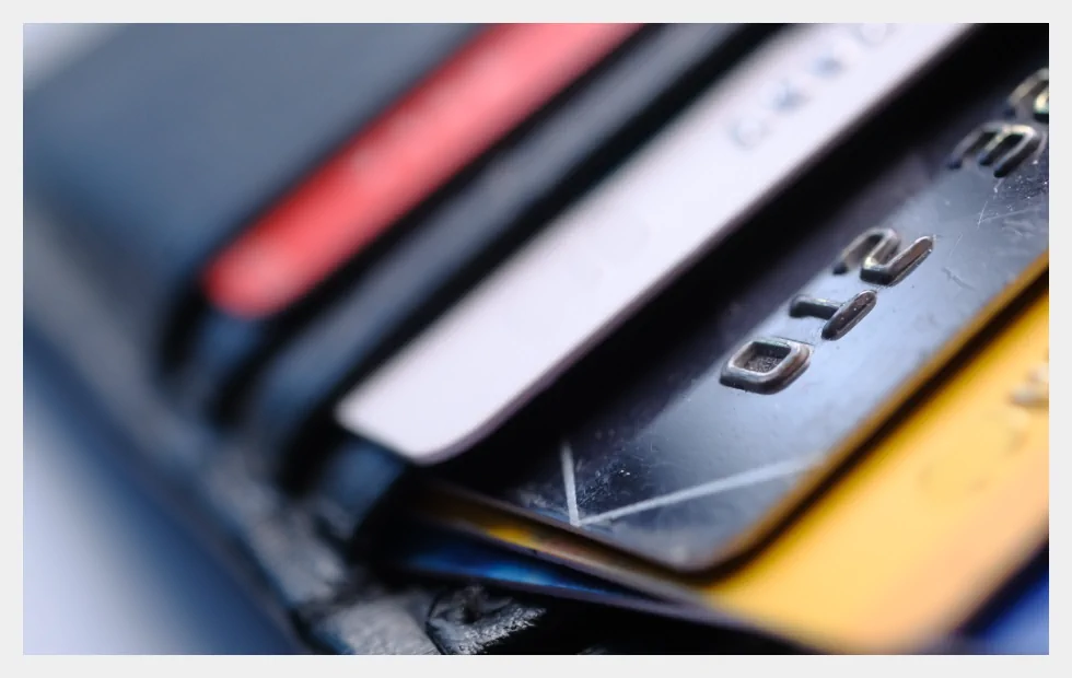 Credit cards stack wallet Credit cards stack wallet